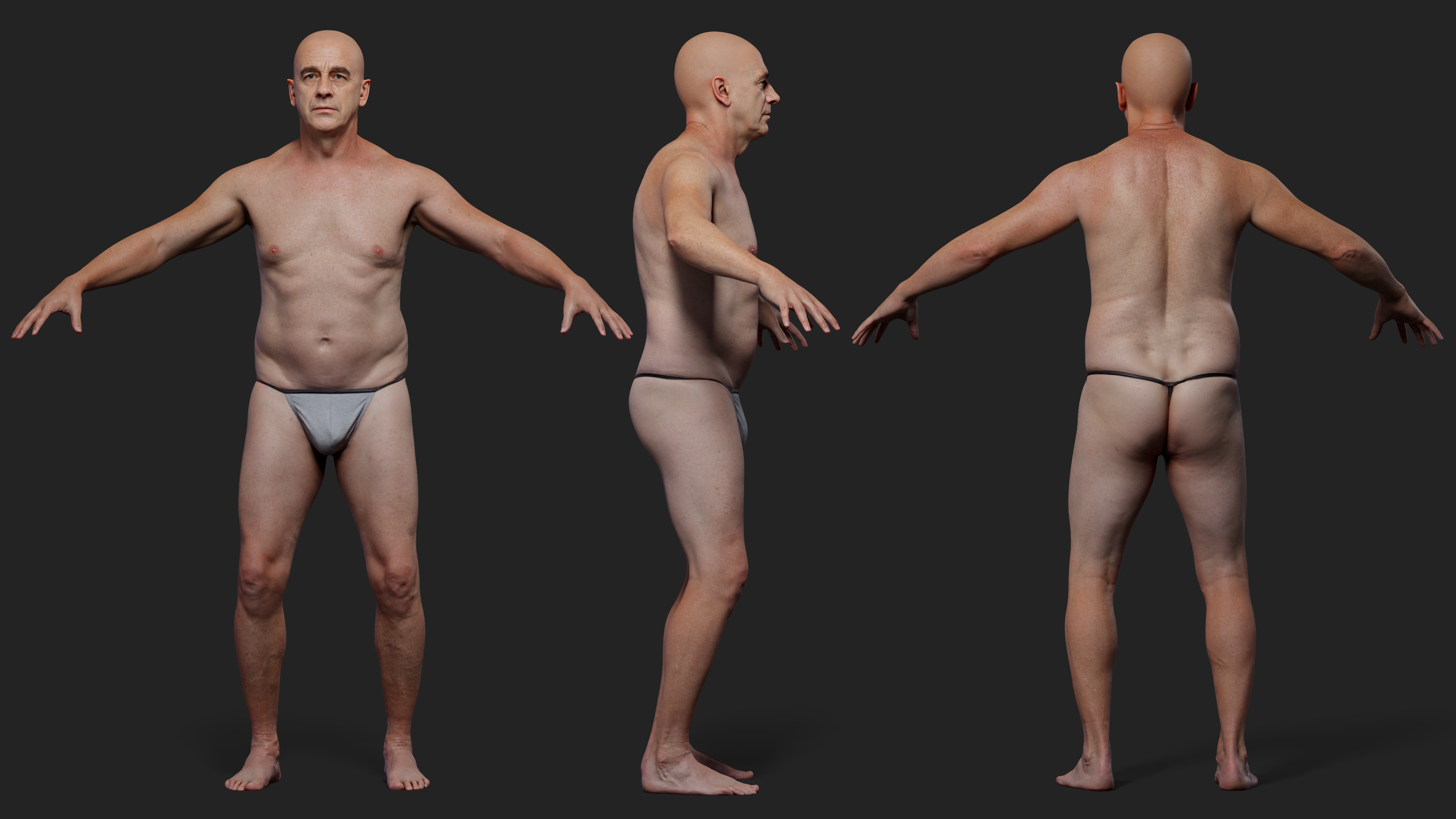 Download male bodybuilder 3d body model